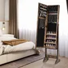 COSTWAY Armoire à bijoux à inclinaison réglable, étagère à Voir les images du produit 9