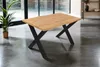 Refurbished Möbelretoure Esstisch 140x80 cm Baumkante Holz Produktbild-Vorschau 1