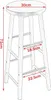 WOLTU 1x Bartisch + 2X Barhocker Set Bistrotisch Stehtisch Produktbild-Vorschau 7