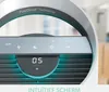 Close-up of an air purifier's control panel and top section, with a blurred background suggesting an indoor environment. Anteprima dell’immagine prodotto