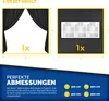 tillvex® 2X Paroi latérale noire pour pavillon 3x3m & 3x6m Voir les images du produit 6