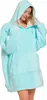 Deckenpullover Pullover Decke Kuscheldecke Oversize Uni Produktbild-Vorschau 3