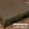 Přehoz XL (140x210 cm) s polstrovanou mezivrstvou (hnědý) - Náhled obrázku produktu 7