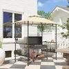 Outsunny Grillpavillon 240 x 150 x 257cm wasserdicht Produktbild-Vorschau 2