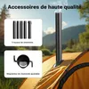 Wiltec Poêle pour tente de camping – 540 x 810 x 2387 mm – Voir les images du produit 4