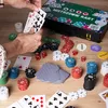 Zestaw do gry w pokera, 300 żetonów, 2 talie kart, kostki, Podgląd zdjęcia produktu 4