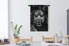 MuchoWow® Wandteppich Wandbehang Tiger zwischen den Blumen Produktbild-Vorschau 3