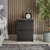 Nachttisch Beistelltisch schwarz 30x28x41,2 cm - mit zwei Produktbild-Vorschau 5