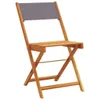 The Living Store 3-tlg. Bistro-Set Anthrazit Stoff und Produktbild-Vorschau 6