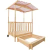 tectake® Sandkasten Gretchen 106 x 105 x 137 cm Produktbild-Vorschau 3