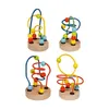goki 59994 Boucles de motricité, H= 7-9 cm, bois, métal, Voir les images du produit 2