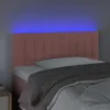 vidaXL LED Kopfteil Rosa 80x5x78/88 cm Samt Produktbild-Vorschau 3