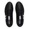 A top-down view of a pair of black Under Armour running shoes. Produktbild-Vorschau