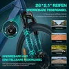 26" E-Bike Herren Damen 250W MTB mit abnehmbarem 36V 10.5Ah Produktbild-Vorschau 3