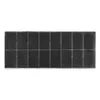 A close-up, top-down view of a black activated carbon filter for an appliance. Produktbild-Vorschau