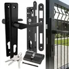 NATI-Set für Torpfosten, schwarzer Griff, 90°-Schloss, Produktbild-Vorschau 1