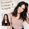 Clip in Extensions 35cm Wellige Braun Haarverlängerung 5PCs Produktbild-Vorschau 4