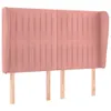 vidaXL Kopfteil mit Ohren Rosa 147x23x118/128 cm Samt Produktbild-Vorschau 1