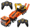 2,4-GHz-RC-Baufahrzeug mit Bagger-Set, ferngesteuertes Produktbild-Vorschau 2