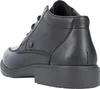 A black leather shoe is shown from the side. Podgląd zdjęcia produktu