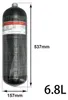 Réservoir de plongée, capacité 6,8L, haute pression 300 Voir les images du produit 2