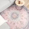Teppich Vintage Rund - Lily Medaillon Rosa Produktbild-Vorschau 3