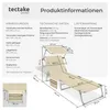Lehátko tectake® Chloé s 4 polohami, opěrkou hlavy a taškou Náhled obrázku produktu 13