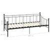 Tagesbett-Rahmen Schwarz Metall 90×200 cm Produktbild-Vorschau 8