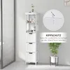 Armoire de salle de bain HOMCOM avec 2 compartiments Voir les images du produit 6