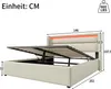 MODFU Boxspringbett Polsterbett 140x200cm Hydraulisches Produktbild-Vorschau 7