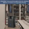 A dehumidifier is placed in a closet with clothes and shoes. Náhled obrázku produktu
