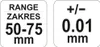 Mikrometr mechanický 50-75mm+00,01mm Náhled obrázku produktu 3
