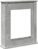 A standalone fireplace surround with a concrete-like finish. Náhľad obrázku produktu
