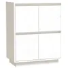 vidaXL Kredens biały 60x34x75 cm lite drewno sosnowe Podgląd zdjęcia produktu 2