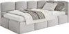 Selsey Cloudy – Jugendbett 90x200, Kopfteil rechts, Samt Produktbild-Vorschau 1