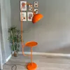 Moderne Stehlampe aus Metall mit E27, Orange Verstellbarer Produktbild-Vorschau 4
