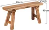SITZBANK "PALMA" | Massivholz, 84cm | Flurbank, Blumenbank Produktbild-Vorschau 6