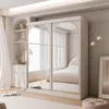 Armoire à portes coulissantes CLARITY avec miroir deux Voir les images du produit 1