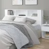 vidaXL Tête de lit avec étagères blanc 200x18,5x104,5 cm Voir les images du produit 2