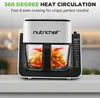 A NutriChef air fryer with fries inside, shown on a countertop with kitchen background. Produktbild-Vorschau