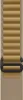 A close-up view of a tan watch band with a black buckle. Produktbild-Vorschau
