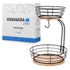Hanamura Obst-Etagere – Obstkorb 2-lagig – Mit Bananenhaken Produktbild-Vorschau 9
