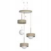 Luxolar - LED Pendelleuchte 3-flammig Beige-Grau G9 15W - Produktbild-Vorschau 9