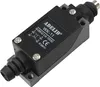 A black limit switch with a roller actuator is shown against a white background. Produktbild-Vorschau