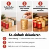 12er Set Teelichthalter Weihnachten Glas Windlicht Produktbild-Vorschau 7