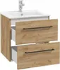 A bathroom vanity with a sink and two drawers. Produktbild-Vorschau