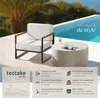 Fauteuil de jardin COMOSA rembourrage XXL - Lot de 2 Voir les images du produit 2