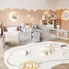 Letto per bambini 90x200 cm in legno, color grigio, con Anteprima dell’immagine prodotto 3