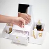 Organizer Make-up mit 2 Schubladen und Spiegel für den Produktbild-Vorschau 3