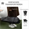 Outsunny Campingstuhl faltbarer Gartenstuhl mit Stahlbeine, Produktbild-Vorschau 4